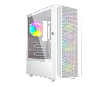 Obudowa GEMBIRD Midi Tower Fornax 4000 ARGB biała CCC-FC-4000W